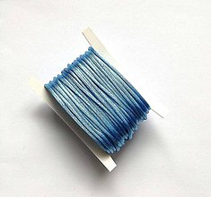 Galantéria - Nylonová šnúrka 1 mm lesklá - 10 m (55 - modrá svetlá) - 12294452_