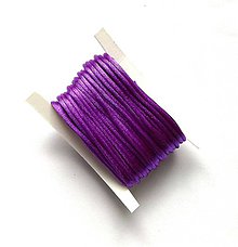 Galantéria - Nylonová šnúrka 1 mm lesklá - 10 m (56 - fialová tmavá) - 12294454_