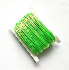 Galantéria - Nylonová šnúrka 1 mm lesklá - 10 m (62 - zelená neon) - 12294478_