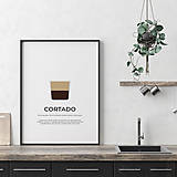 Grafika - CORTADO, minimalistický print biely - 12295628_