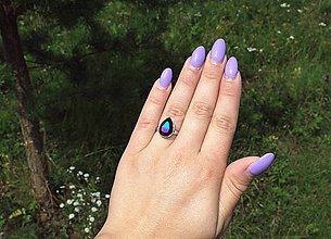 Prstene - Prsteň so Swarovski Element z rhodiovaného striebra - 12294913_