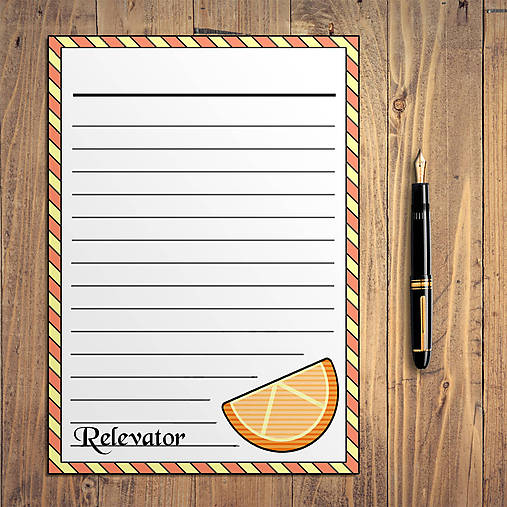 Papiernictvo - Detské maxi - linajkový papier - vegánske :D (pomaranč) - 12292827_