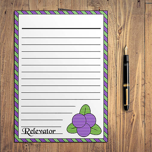 Papiernictvo - Detské maxi - linajkový papier - vegánske :D (čučoriedky) - 12292831_