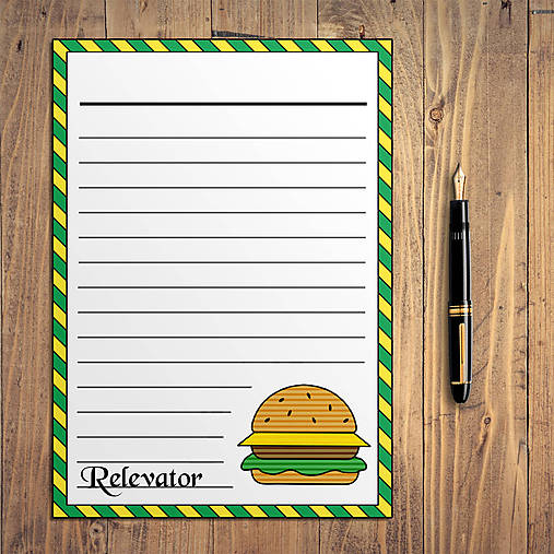 Detské doplnky - Detské maxi - linajkový papier (hamburger) - 12292854_