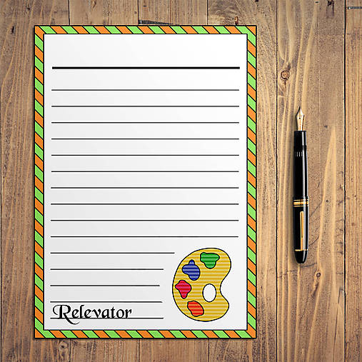 Detské doplnky - Detské maxi - linajkový papier - kreatívne (paleta) - 12292870_