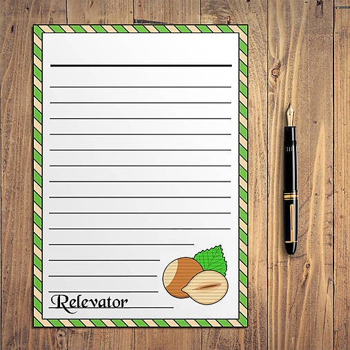 Papiernictvo - Detské maxi - linajkový papier - vegánske :D (lieskový orech) - 12293423_