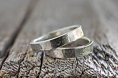 Prstene - Prežijú spolu večnosť ... hranatá varianta /svadobné obrúčky/ - 12297108_