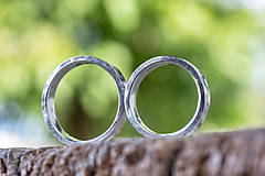 Prstene - Prežijú spolu večnosť ... hranatá varianta /svadobné obrúčky/ - 12297110_