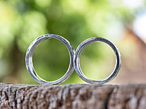 Prstene - Prežijú spolu večnosť ... hranatá varianta /svadobné obrúčky/ - 12297111_