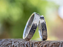 Prstene - Prežijú spolu večnosť ... hranatá varianta /svadobné obrúčky/ - 12297115_