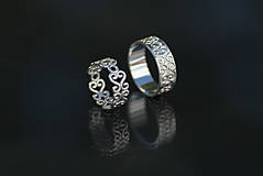 Prstene - 3D prstene v zlate a v striebre - 12299729_