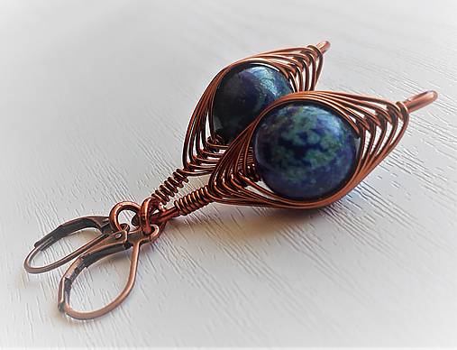 Náušnice - náušničky KLARISKY s CHRYZOKOLOM - 12297054_