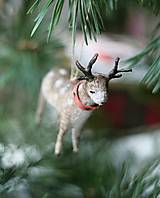 Dekorácie - Hračky na vianocny stromček z vaty - 12300187_