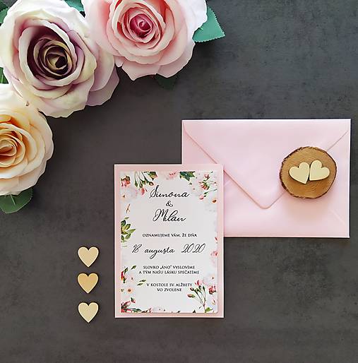 Papiernictvo - Svadobné oznámenie POCIT B - 12301181_