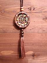 Iné šperky - Wood mandala čistenia aury - 12303862_
