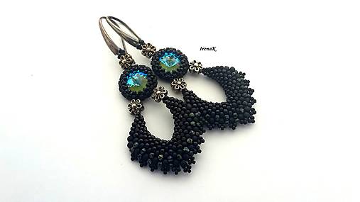 Náušnice - Atlantída III. (black) - 12305412_