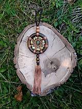 Iné šperky - Wood mandala čistenia aury - 12306822_