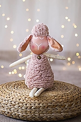 Hračky - Ružovomaslová ovka so smotanovými nožičkami (Ovka nohatá) - 12309543_