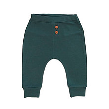 Detské oblečenie - !! VÝPREDAJ !! Bio nohavice uni "smaragd" - 12310552_