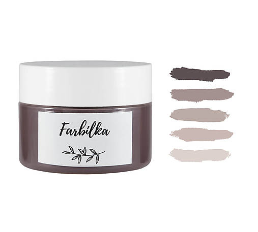 Farby-laky - Farbilka 100ml - sivohnedá - 12309408_