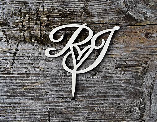 Dekorácie - iniciály na želanie - 12313281_