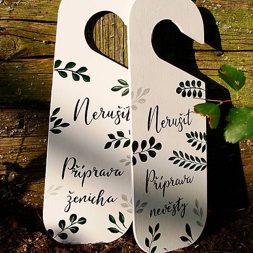 Papier - Visačka na dvere (větvičky) - 12312834_