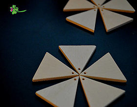 Komponenty - drevený výsek - trojuholník 4x4 cm - 12313488_