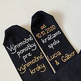 Ponožky, pančuchy, obuv - Maľované ponožky pre ženícha - 12312658_