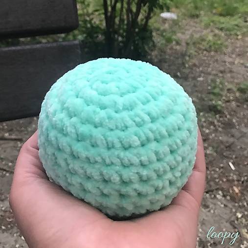 Hračky - Mäkká detská loptička / obvod 27 cm (Mentolovo zelená) - 12313643_