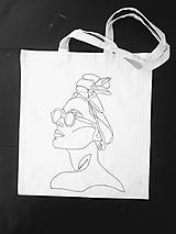 Nákupné tašky - •ručne maľovaná plátená taška - Scarlet• - 12312588_