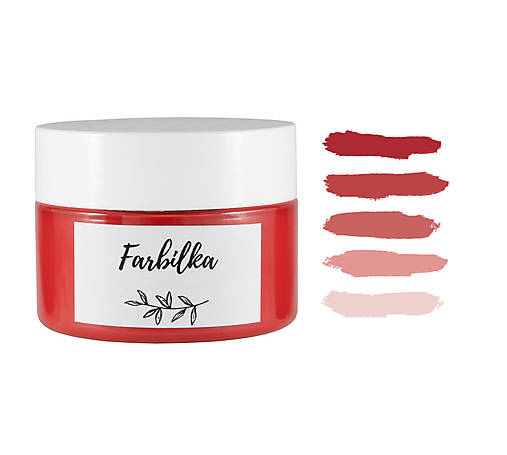 Farby-laky - Farbilka 200ml - muškátová červená - 12312692_