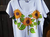 Topy, tričká, tielka - sun flowers slnečnice-tričko-naše leto - 12316215_