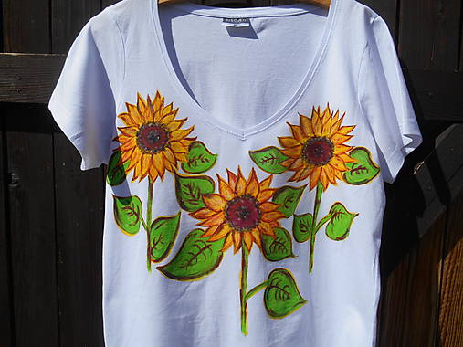 sun flowers slnečnice-tričko-naše leto