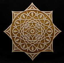 Dekorácie - Mandala na stenu "Slnko" (Biela) - 12317435_