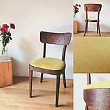 Nábytok - Art deco stoličky v žltom prevedení - 12317301_