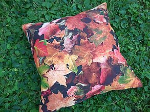 Úžitkový textil - Obliečky s jesenným motívom (Jesenné lístie) - 12321009_