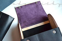 Batohy - Kožený ruksak Agátka - 12320327_