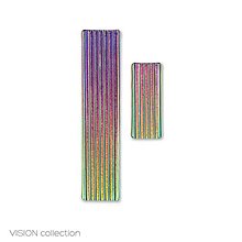 Náušnice - VISION collection / rectangle pink earrings - 50% - 12321658_