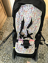 Detský textil - VLNIENKA podložka do kočíka INGLESINA APTICA Flowers kvietky l - 12322985_