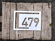Tabuľky - Číslo na dom: Shape (4 čísla) - 12323693_