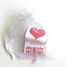 Darčeky pre svadobčanov - Svadobné miničokoládky - balíček (folk) (Vzor5) - 12324149_
