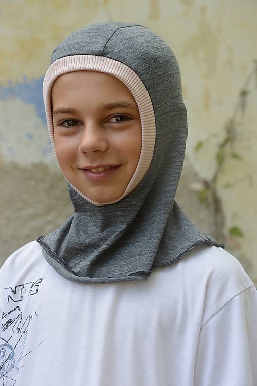 Detské čiapky - Kukla 100% merino - 12325787_