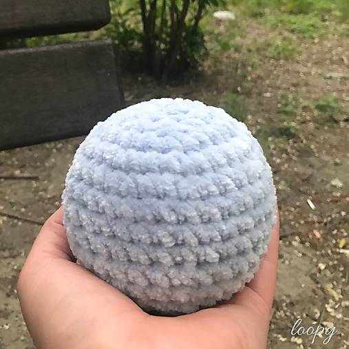 Hračky - Mäkká detská loptička / obvod 27 cm (Modrosivá) - 12324866_