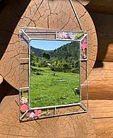 Zrkadlá - Zrkadlo so sušenými kvetmi - 12328895_