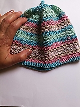 Detské čiapky - Detska bavlnena čiapočka - 12330674_