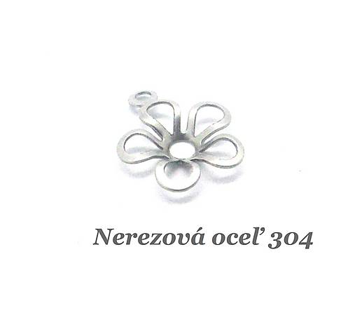 Komponenty - Kvietok /M8110/ - nerezová oceľ 304 - 12333631_