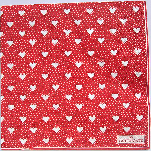 Papier - Servítka  G 121- Penny Red Large - 12333730_