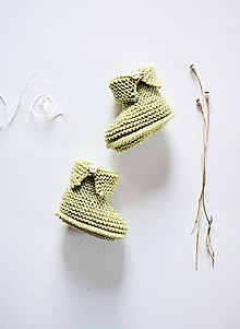 Detské topánky - Papučky pre bábätko - chlapčeka (Jabĺčková - dĺžka: 10 cm) - 12333027_