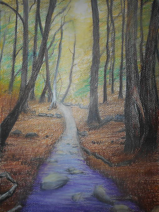 Kresby - "Samota" - obraz - 12333912_