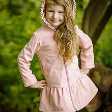 Detské oblečenie - Detská softshell bunda s volánmi - pink - 12337248_